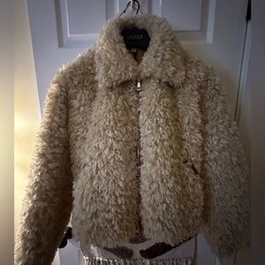 Urban Outfitters Cream Teddy Jacket